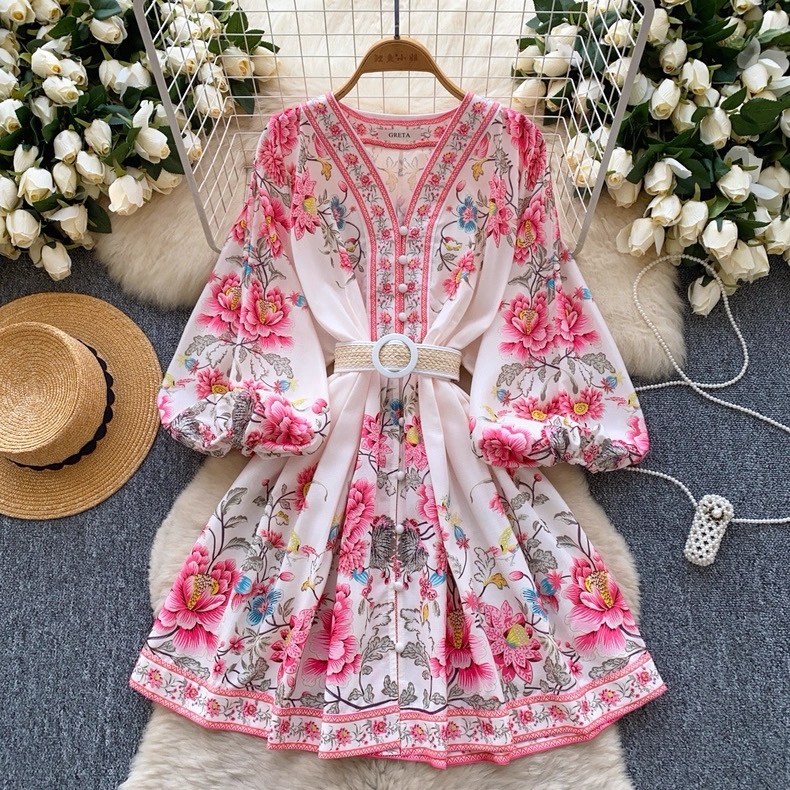 7878. PINK SHORT DRESS