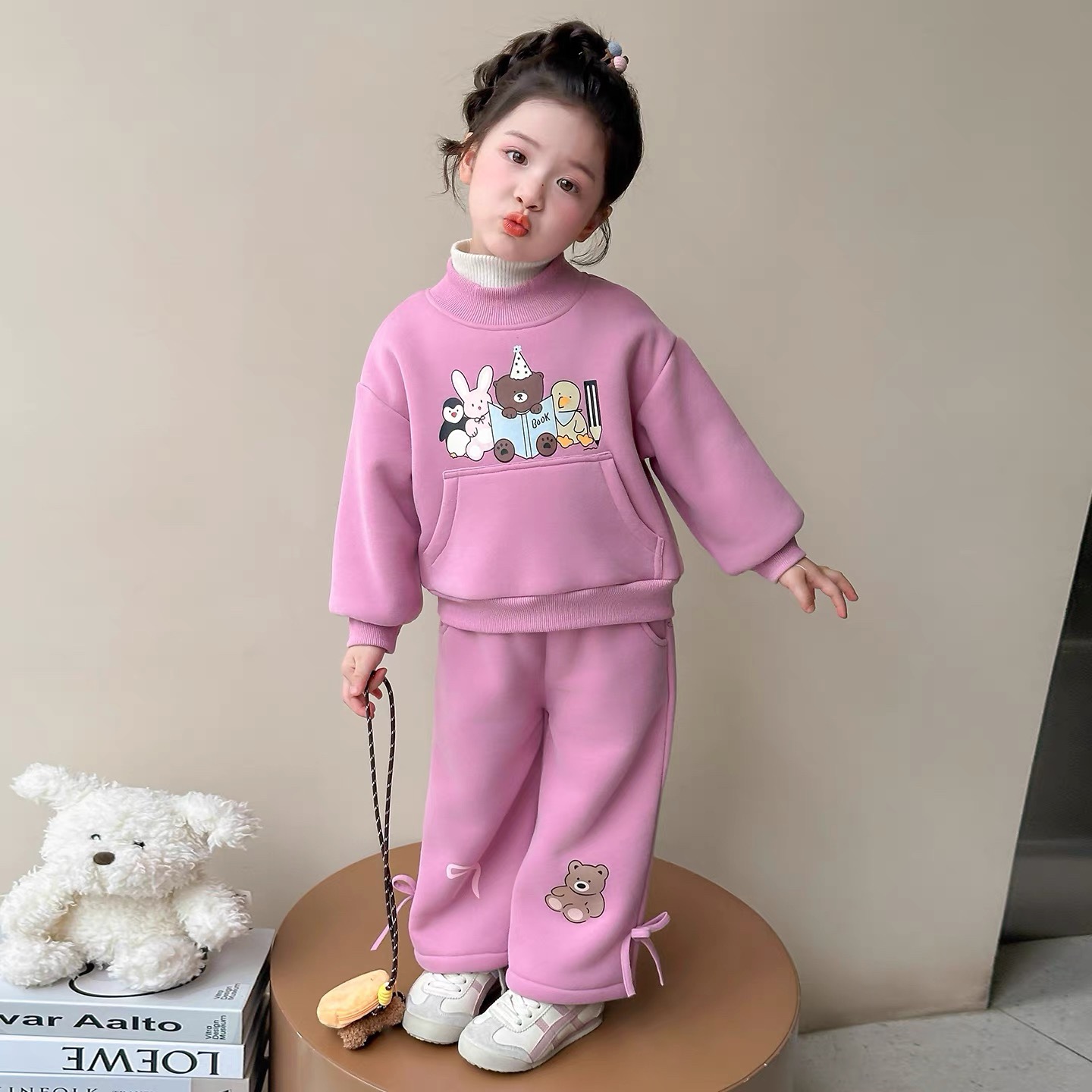 K44. PINK ANIMAL BABY SET