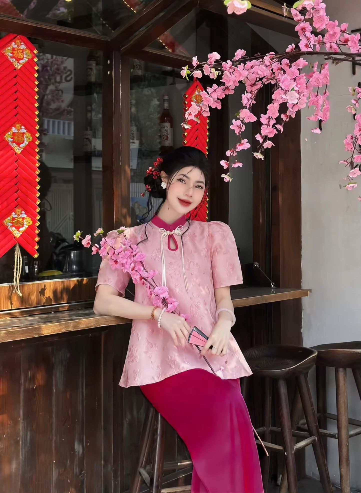 A382. SET AO BABA GAM HONG