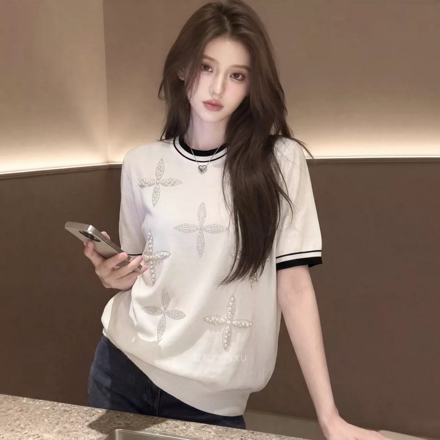 C879. MONGTOGHI TOP WHITE