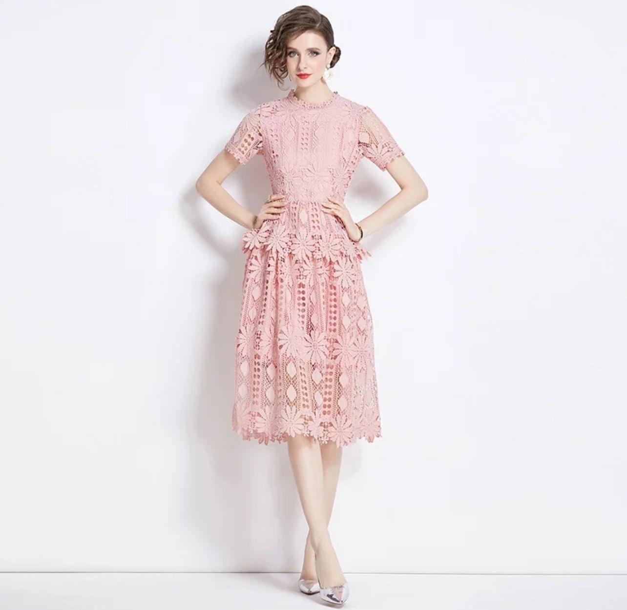 7733. PINK DRESS (exclusive)