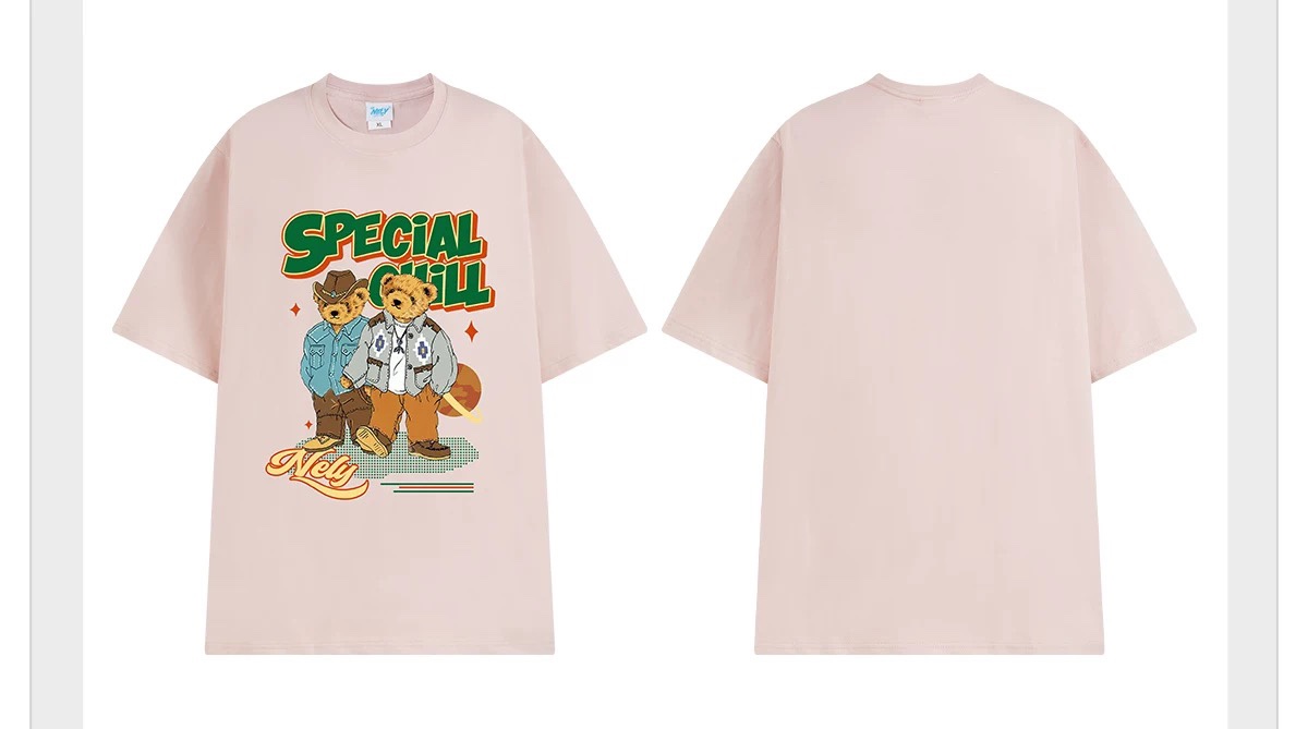 1698. BEAR NUDE PINK TEE