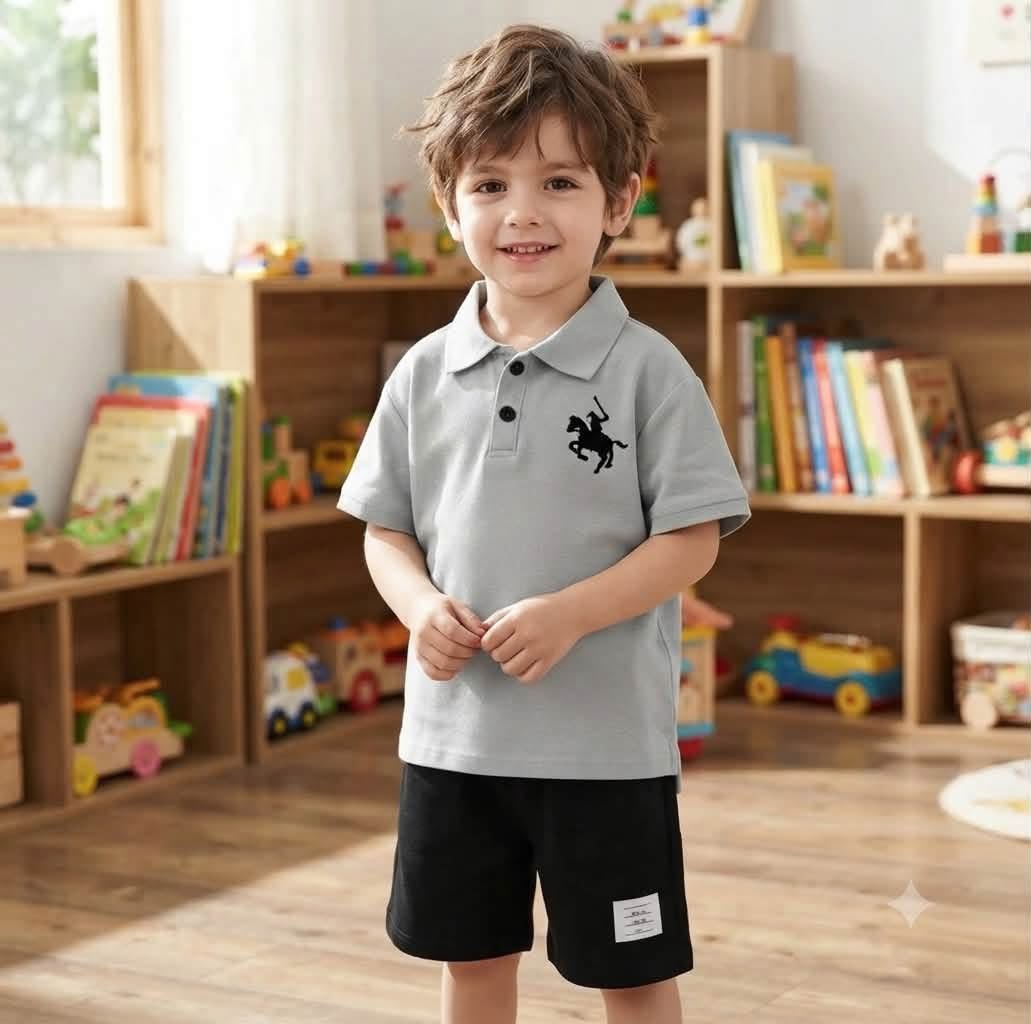 K143. KID BOY GRAY SET