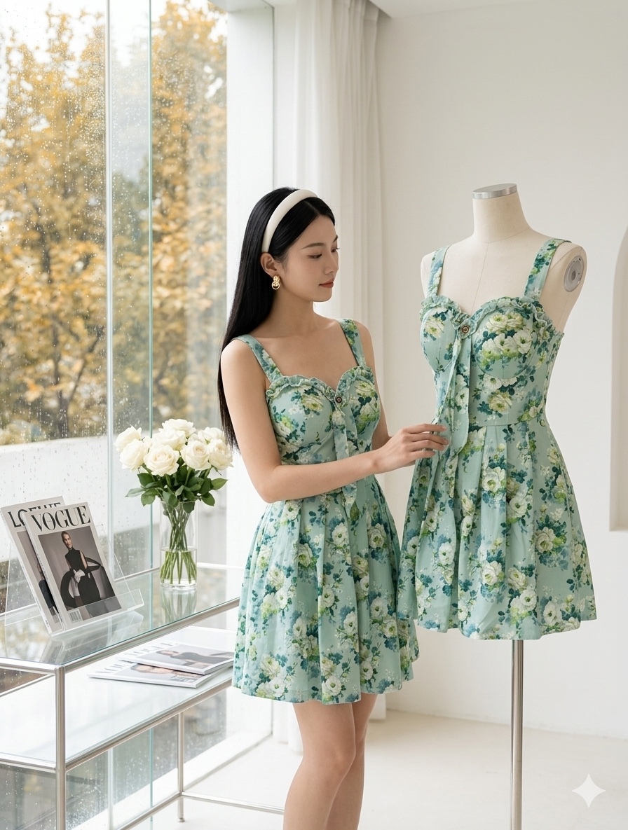 V720. MAXI DRESS 2PCS