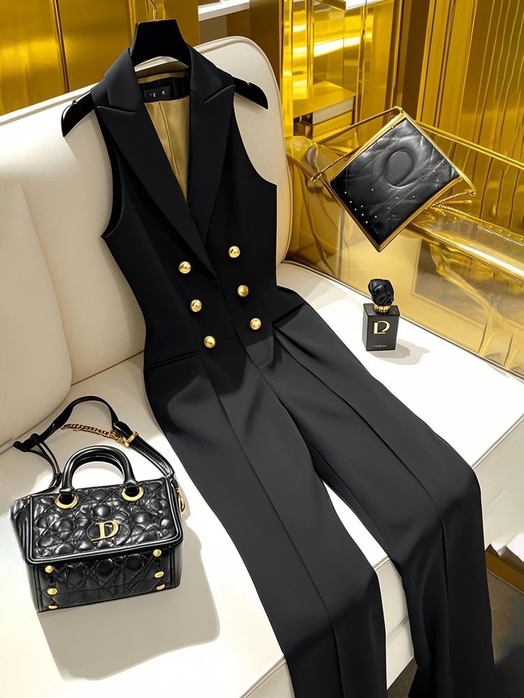 6779. BLACK LONG SET