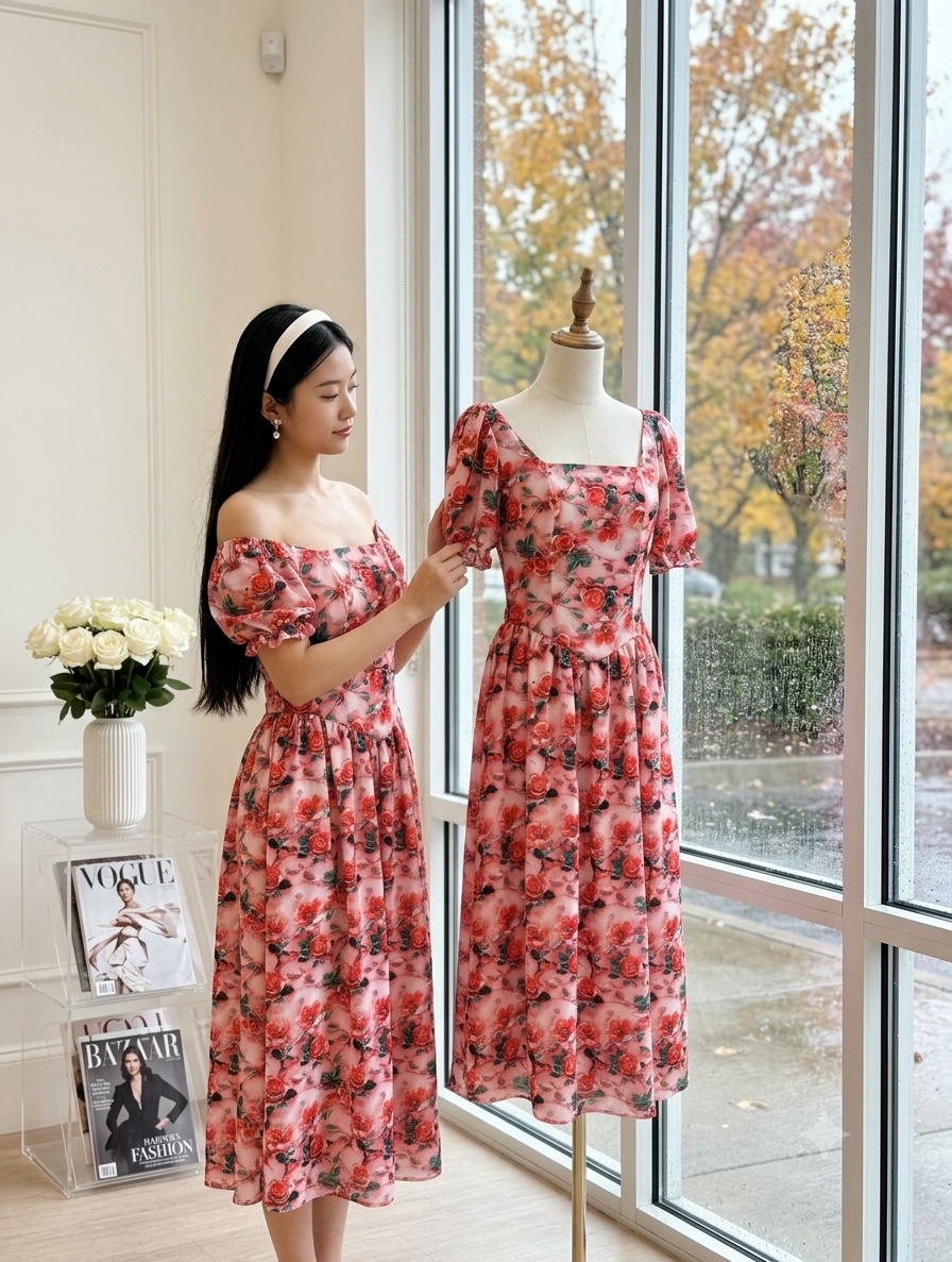 V877. MAXI DRESS•