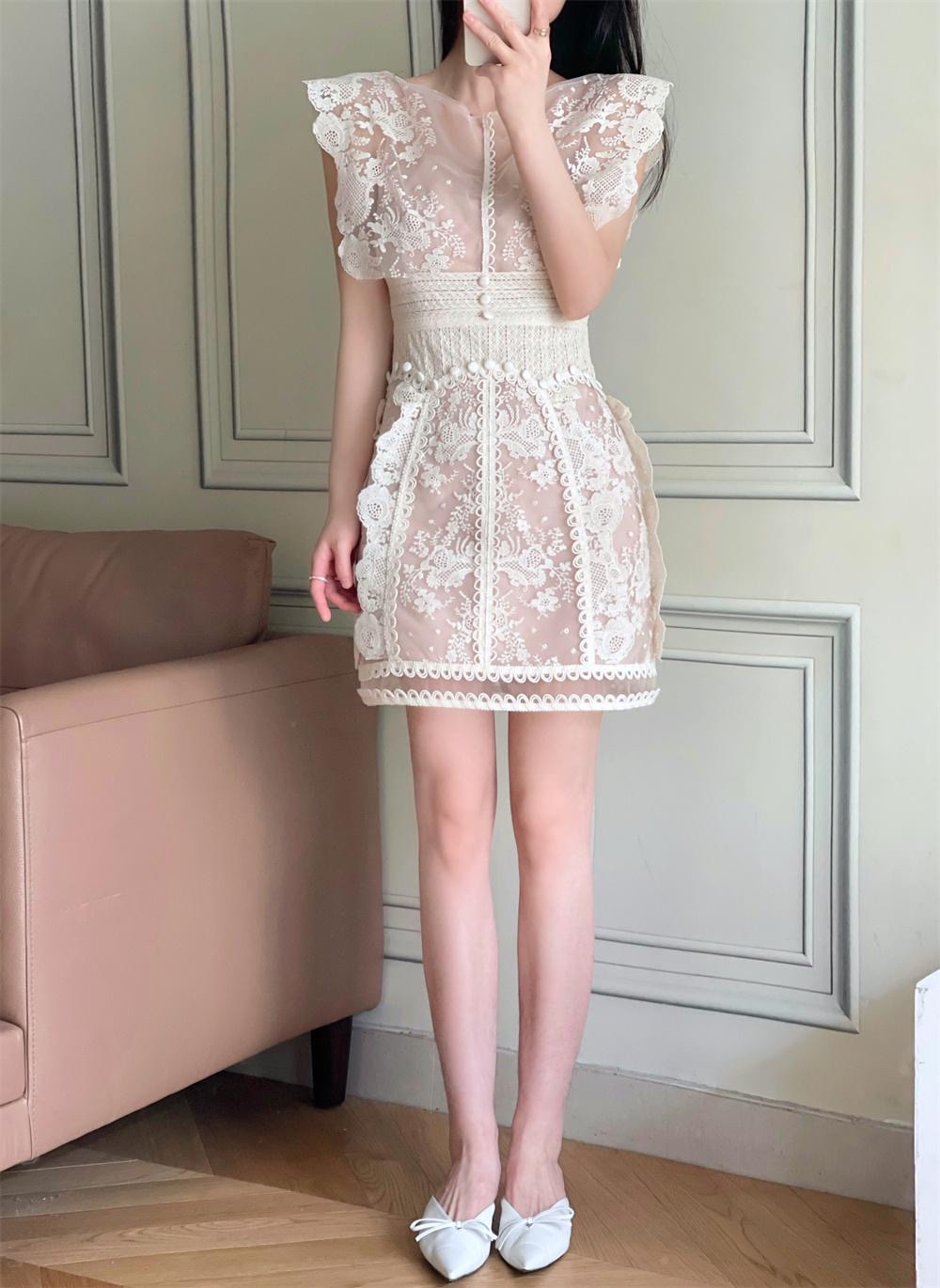 7870. WHITE SHORT DRESS (exclusive)