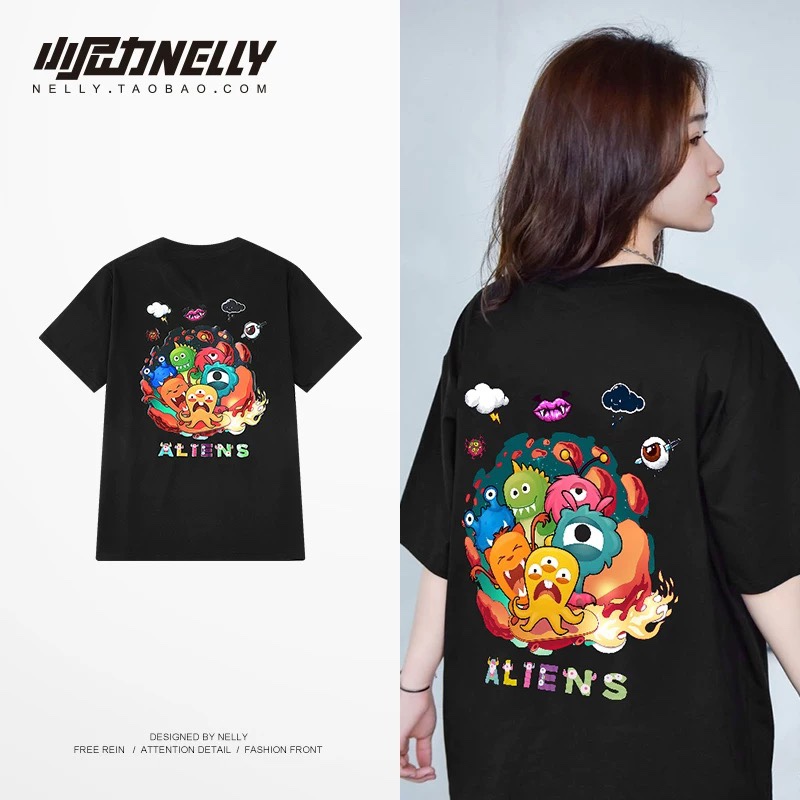 1670. CUTE BLACK TEE