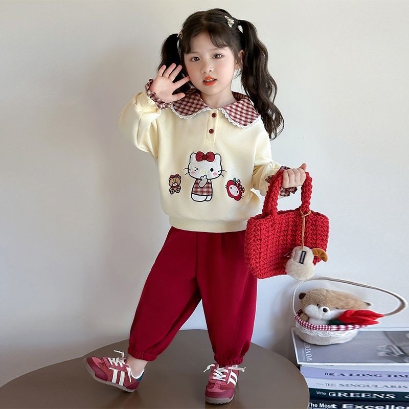 K34. RED HELLO KITTY BABY SET