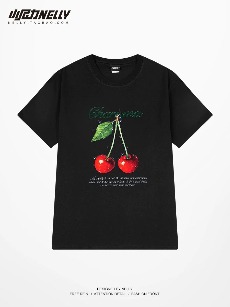 1650. CHERRY BLACK TEE