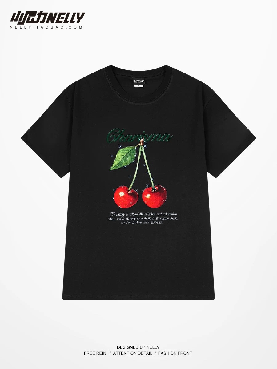 1650. CHERRY BLACK TEE