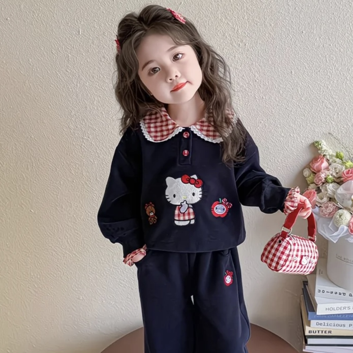 K33. BLUE HELLO KITTY BABY SET