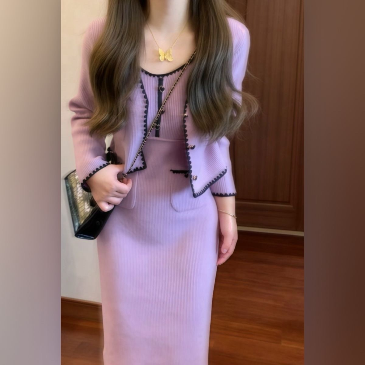 8132. PURPLE DRESS