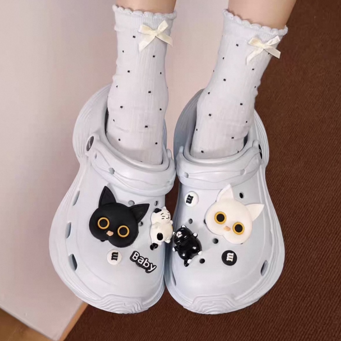 A473. CROCS CAT BLUE