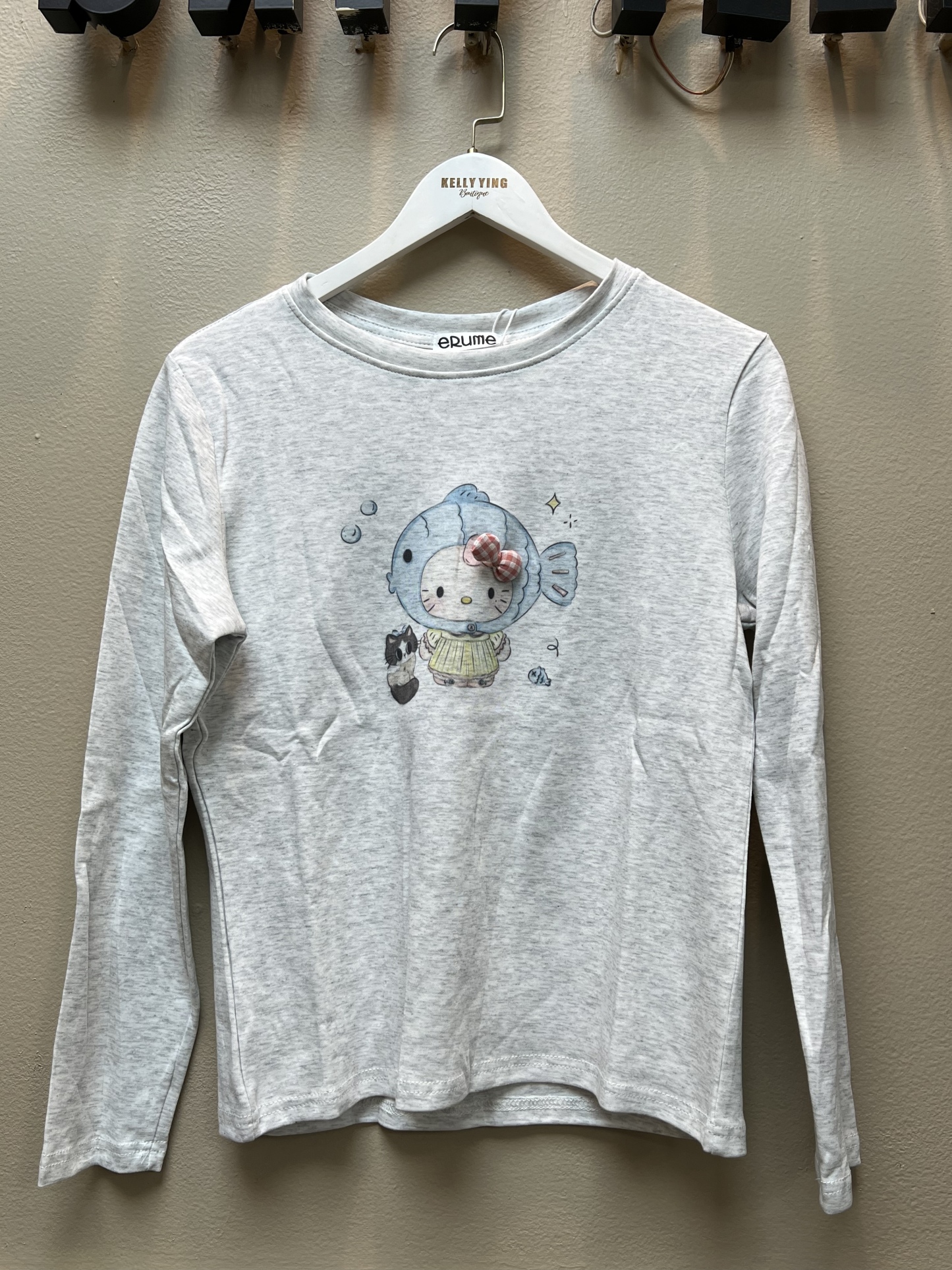 L239. LONGTEE (THICK) GRAY FISH KITTY