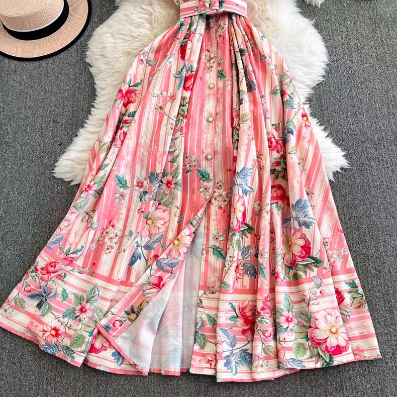 7819. PINK LONG DRESS