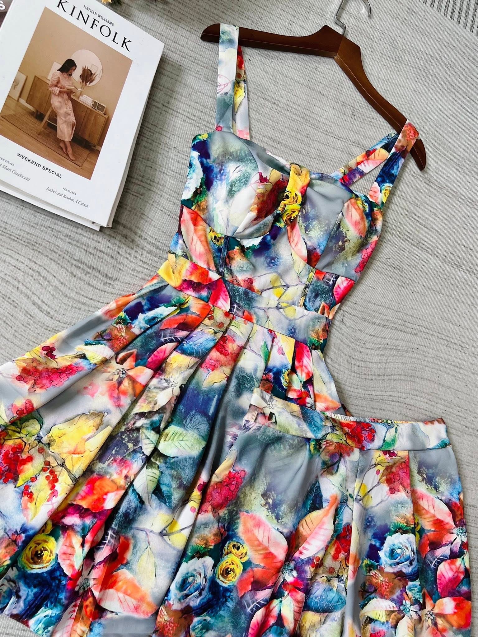 V923. MAXI DRESS 2PCS DAY•