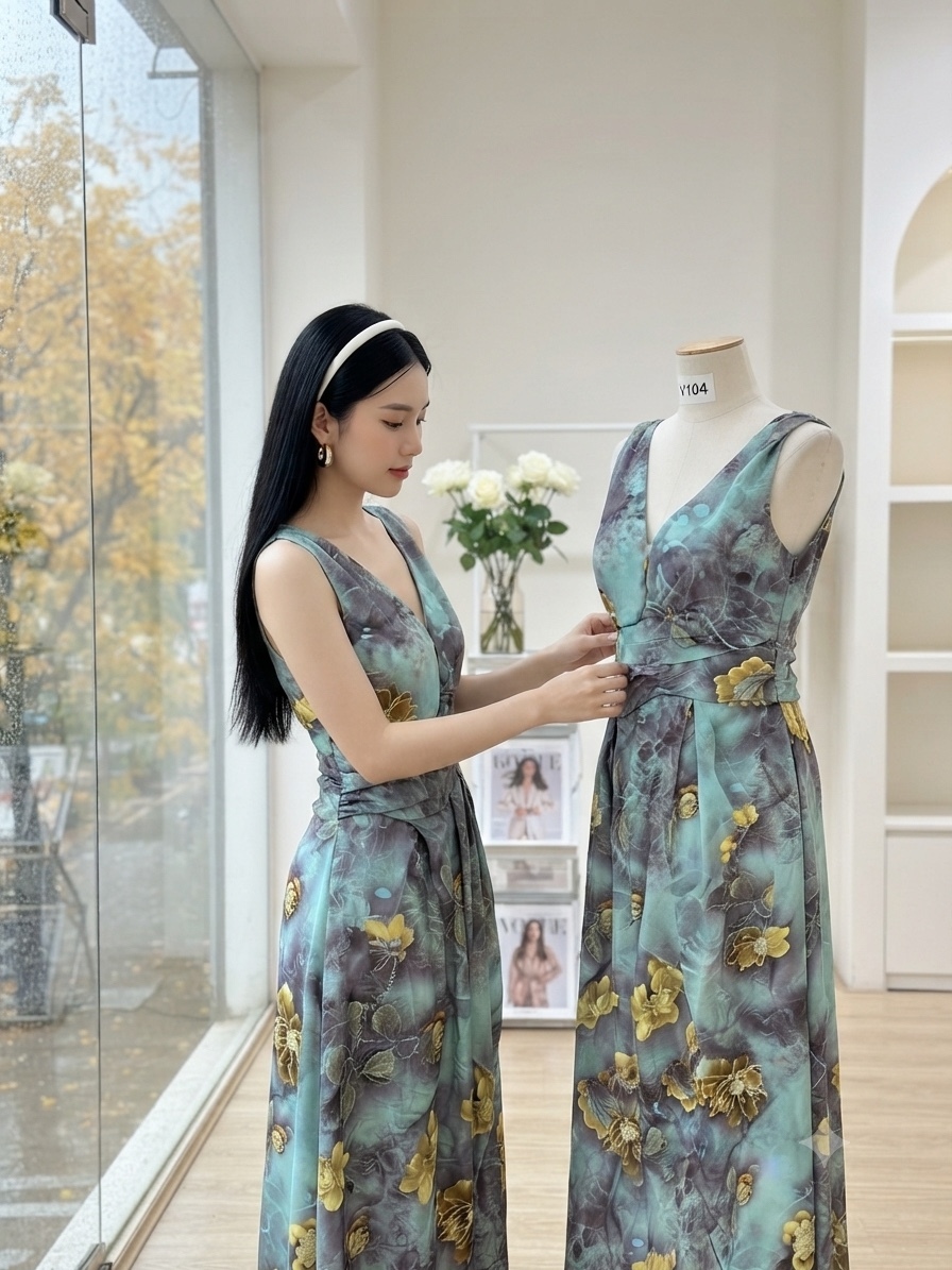 V122. MAXI DRESS MINT