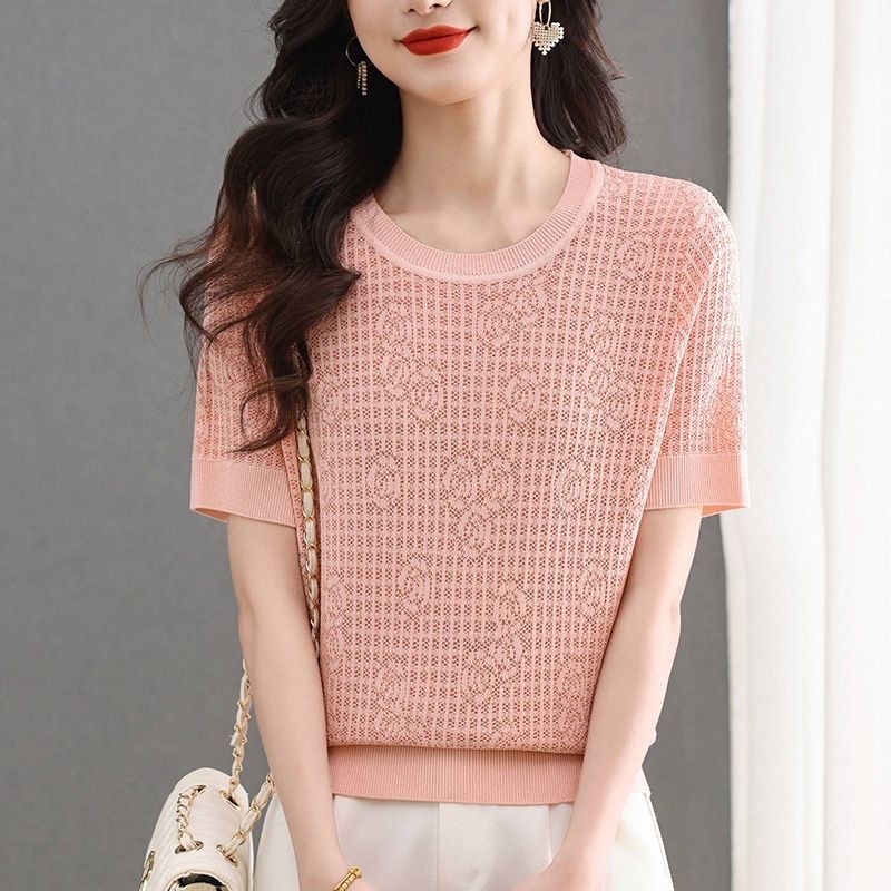 C778. PINK SHORT SLEEVES TOP