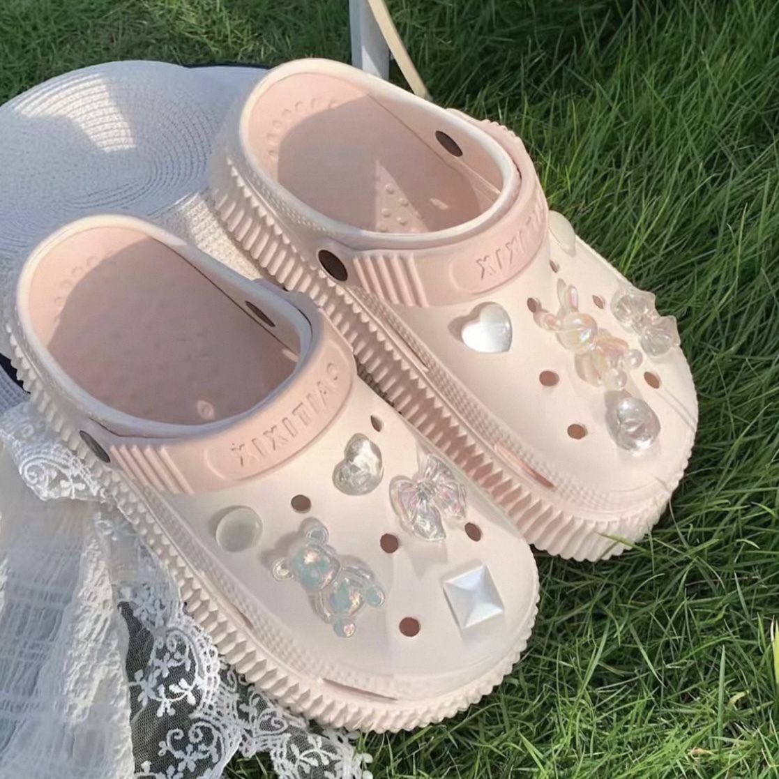 A457. CROCS BUNNY LIGHT PINK