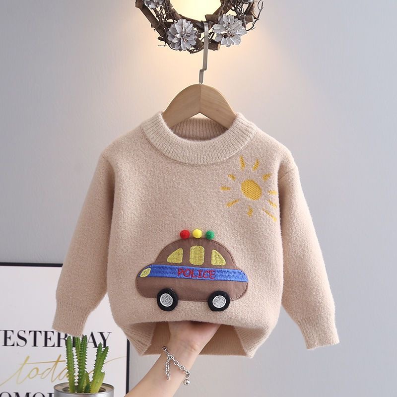 K558. BABY SWEATER BROWN