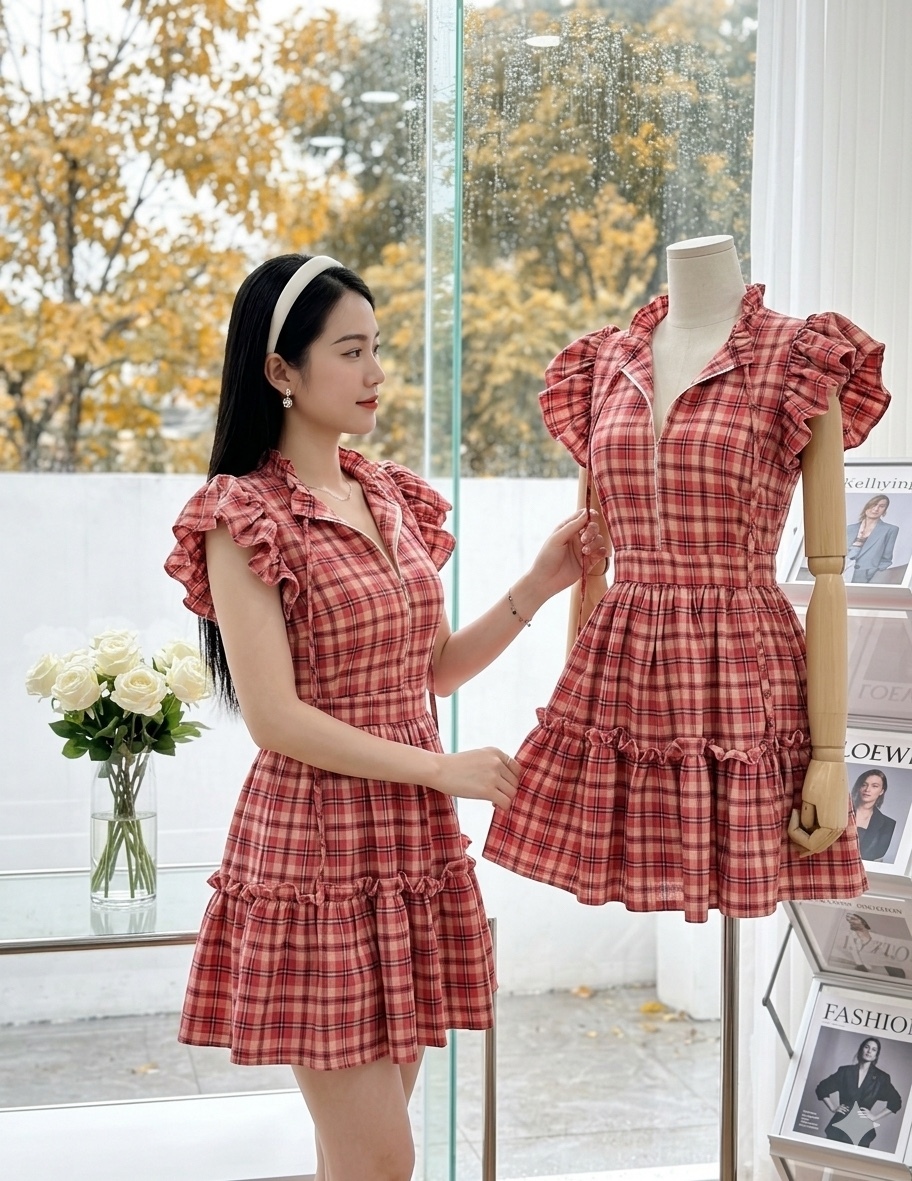 V806. MAXI DRESS 2PCS
