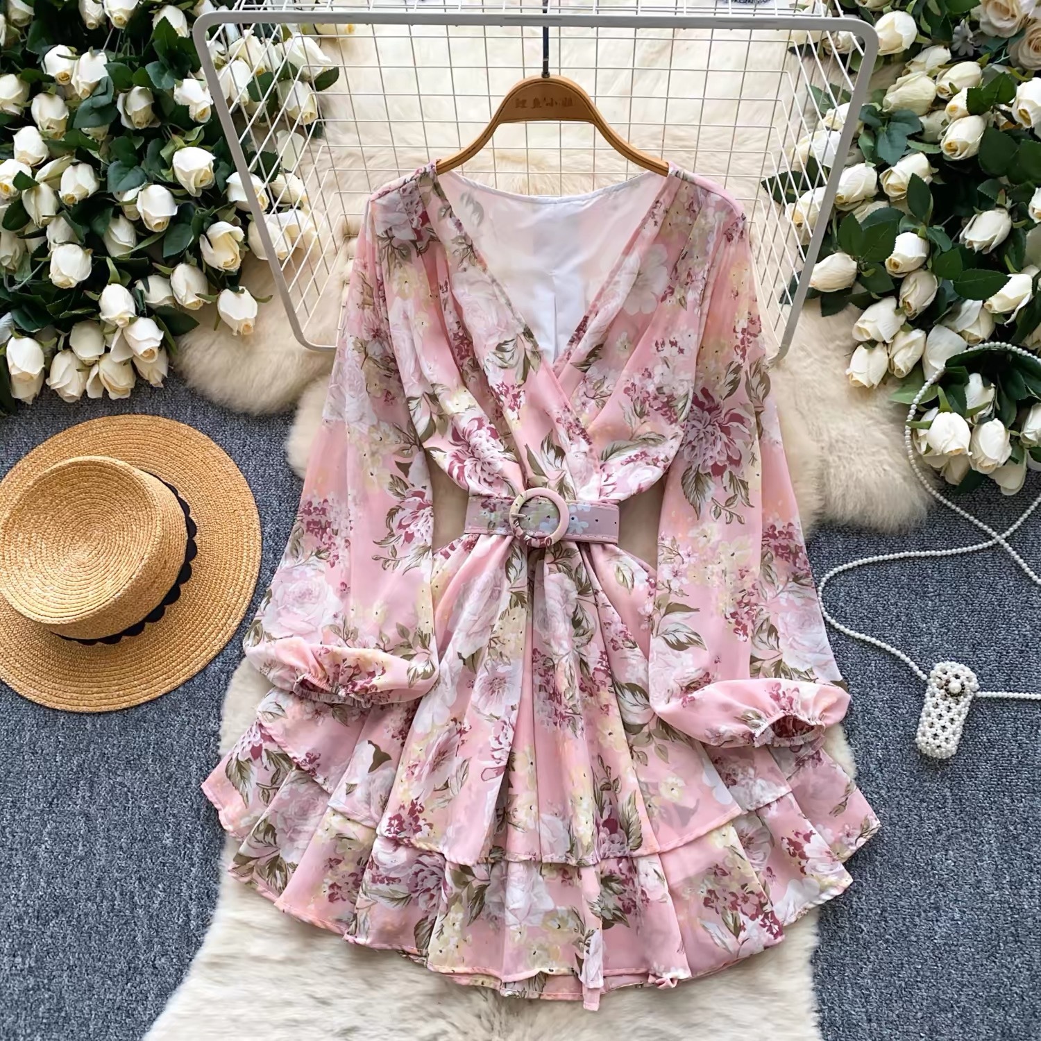 8196. DRESS EXCLUSIVE PINK