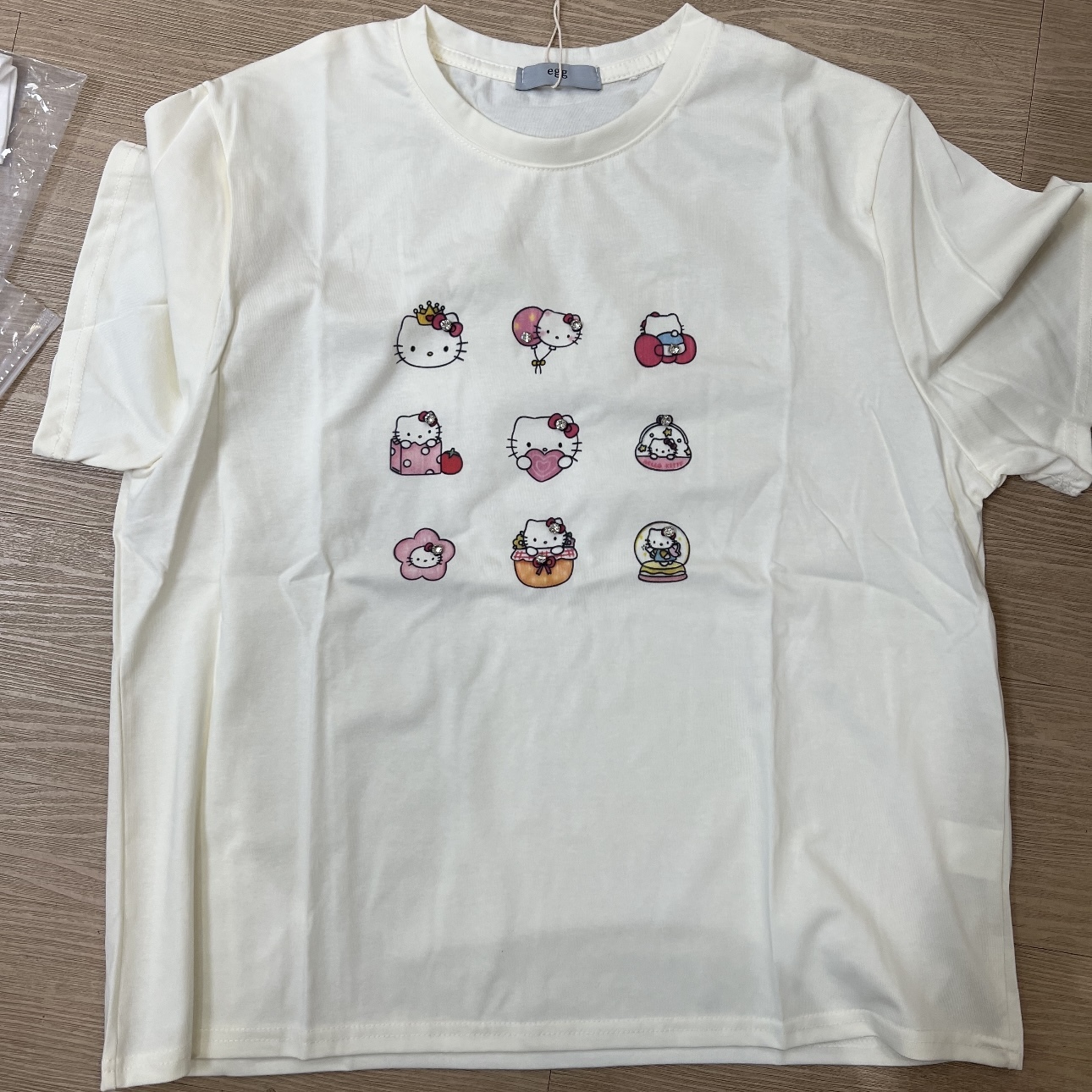L10. TEE LIGHT YELLOW MINI KITTY
