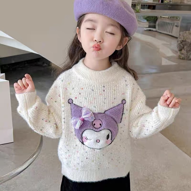 K509. BABY SWEATER WHITE CINNAMON ROLL