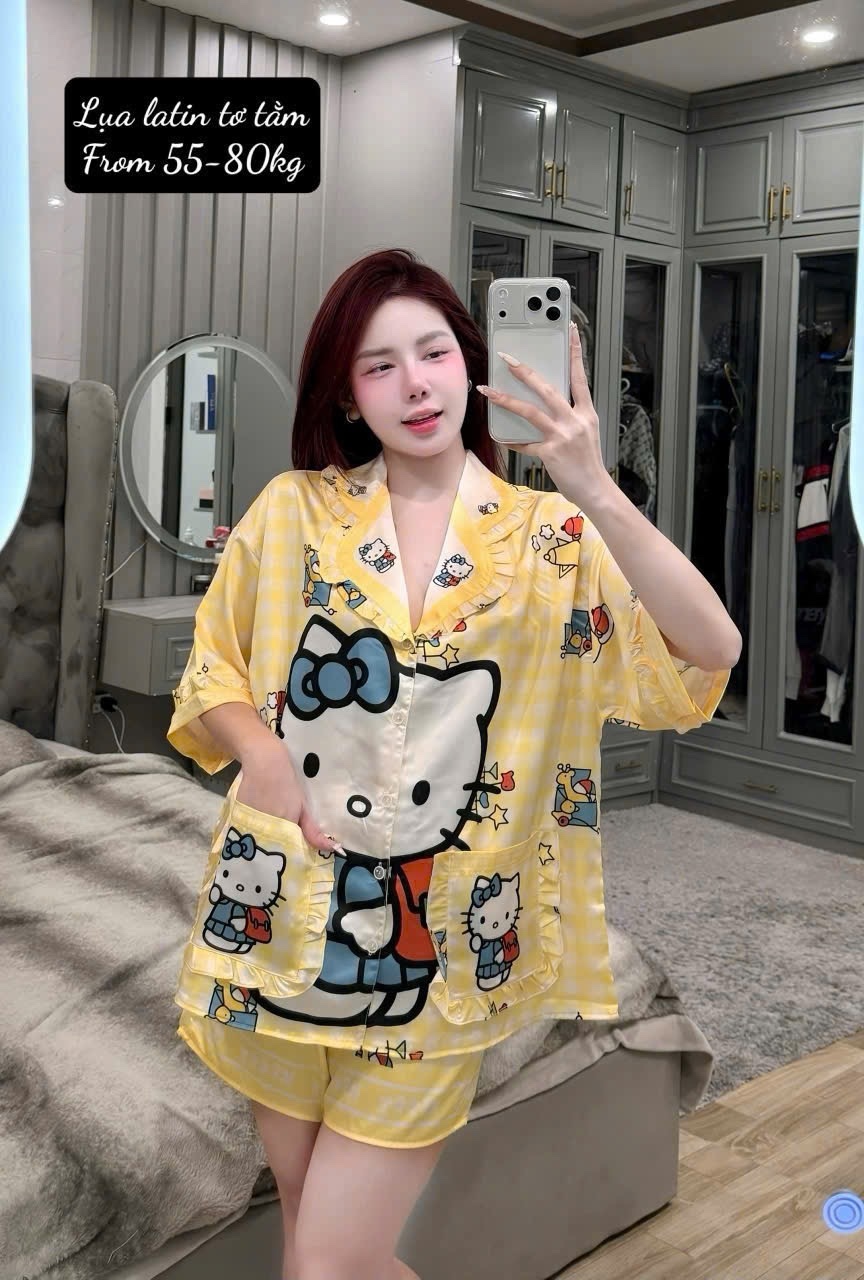 V1000. SLEEPWEAR HELLO KITTY YELLOW