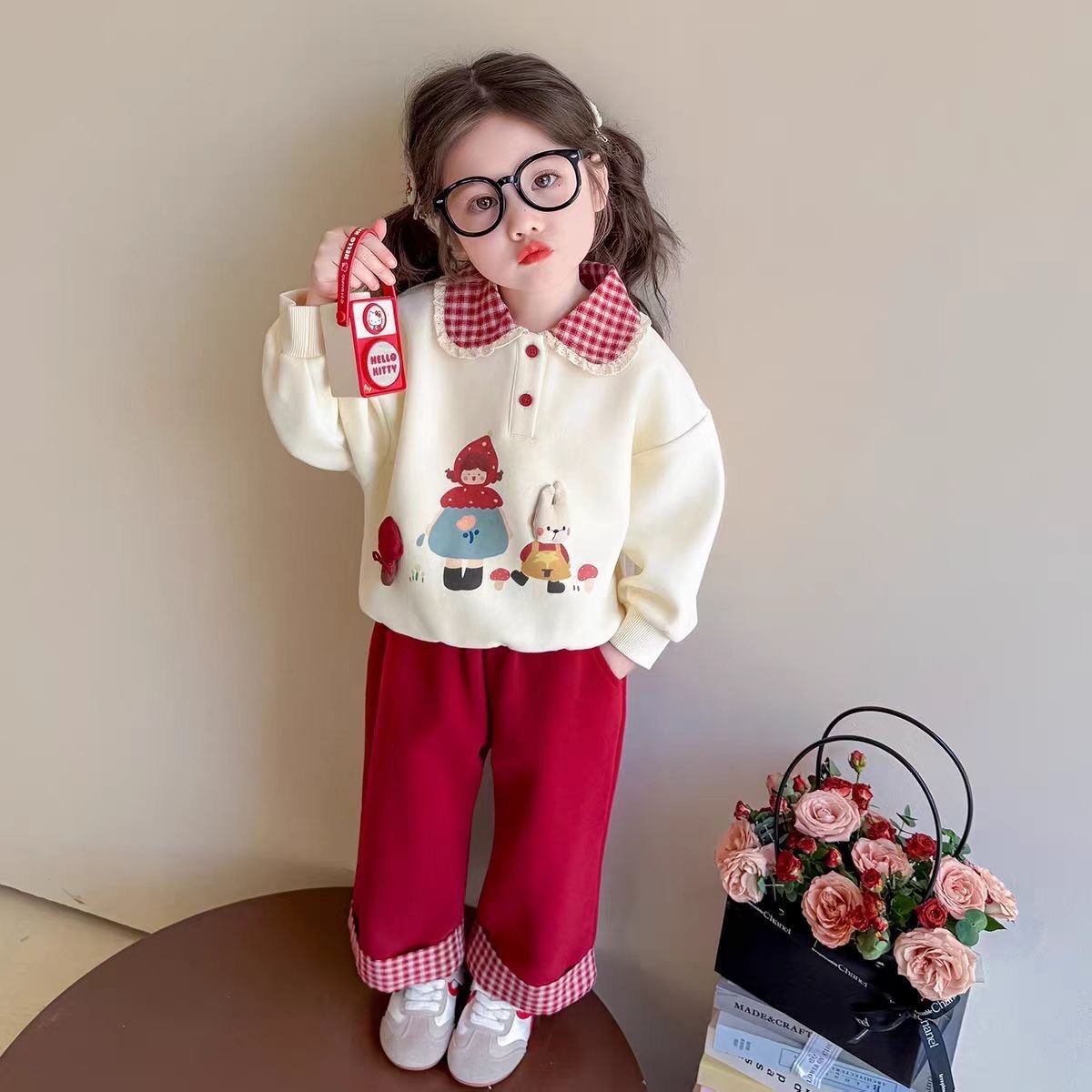 K32. RED BABY SET