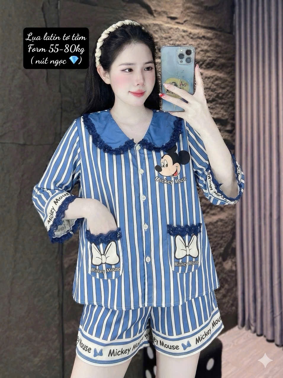 V1033. SLEEPWEAR MICKEY BLUE