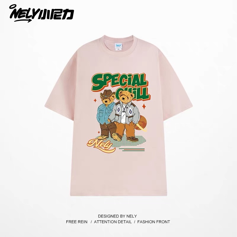 1698. BEAR NUDE PINK TEE