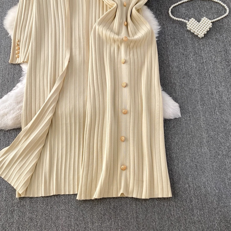 8142. LIGHT BROWN DRESS