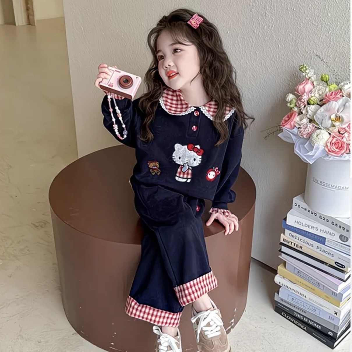 K33. BLUE HELLO KITTY BABY SET