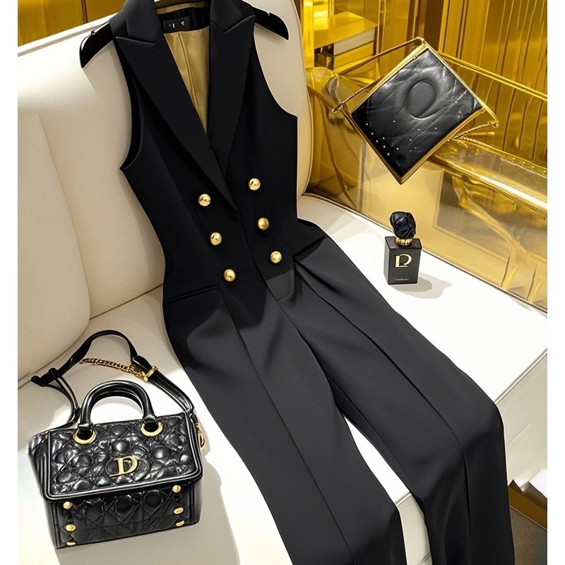 6779. BLACK LONG SET