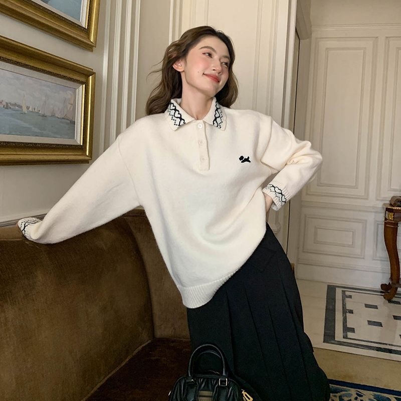 T294. SWEATER WHITE DOG