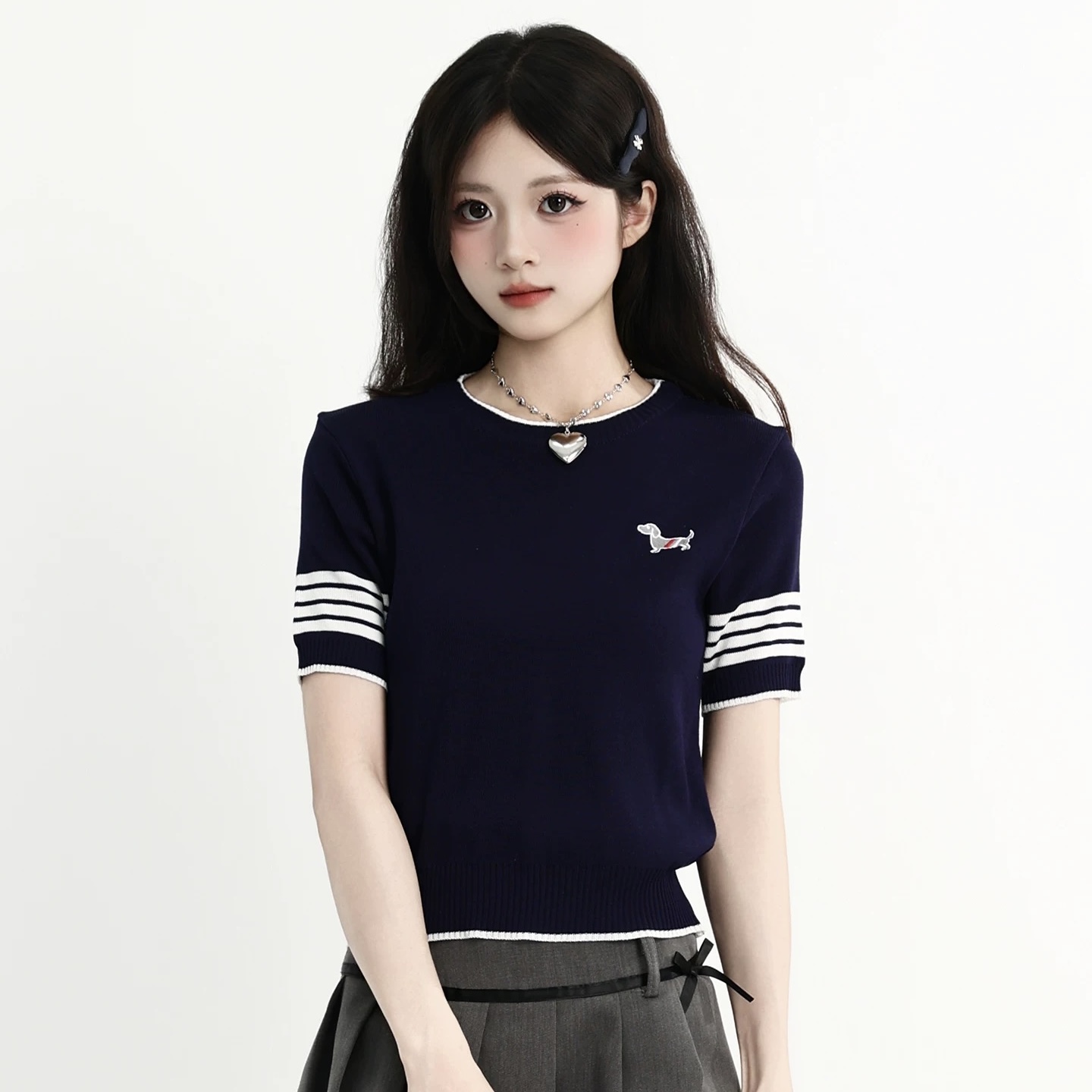 C1077. MONGTOGHI TOP BLACK