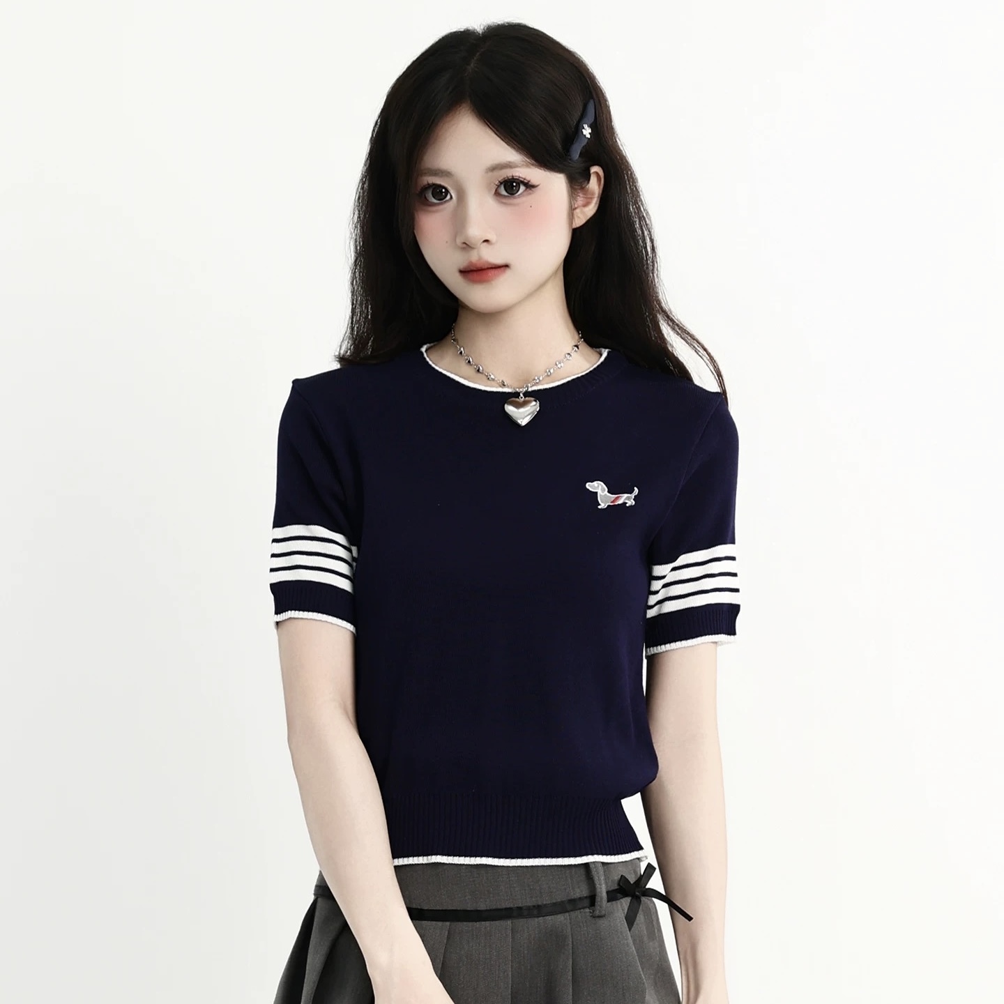 C1077. MONGTOGHI TOP BLACK