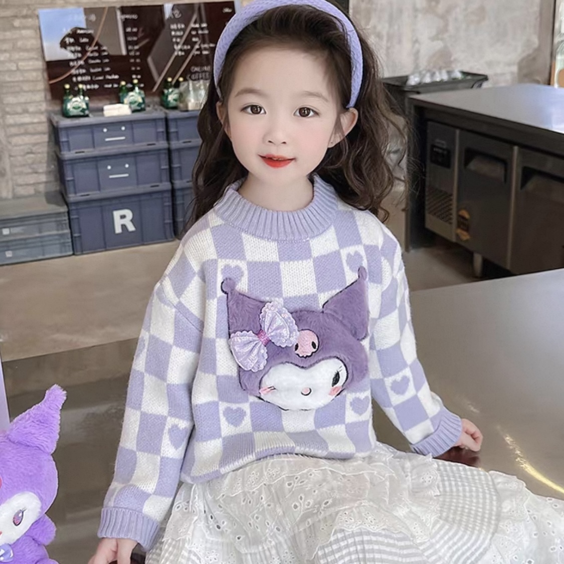 K507. BABY SWEATER PURPLE