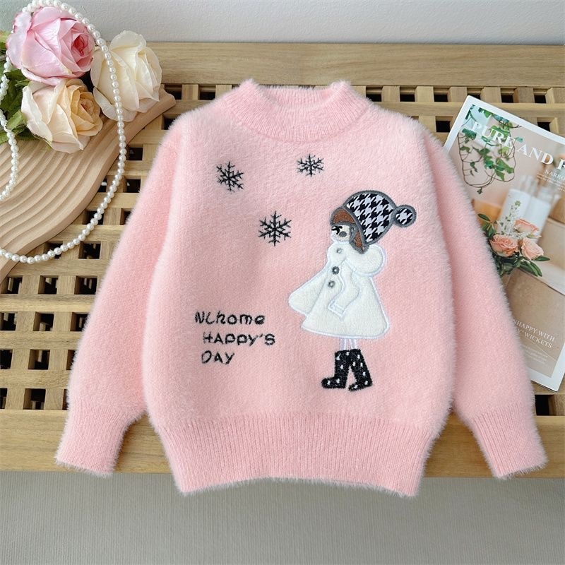 K513. BABY SWEATER GIRL PINK