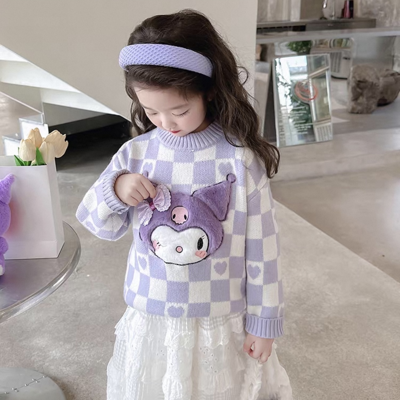 K507. BABY SWEATER PURPLE