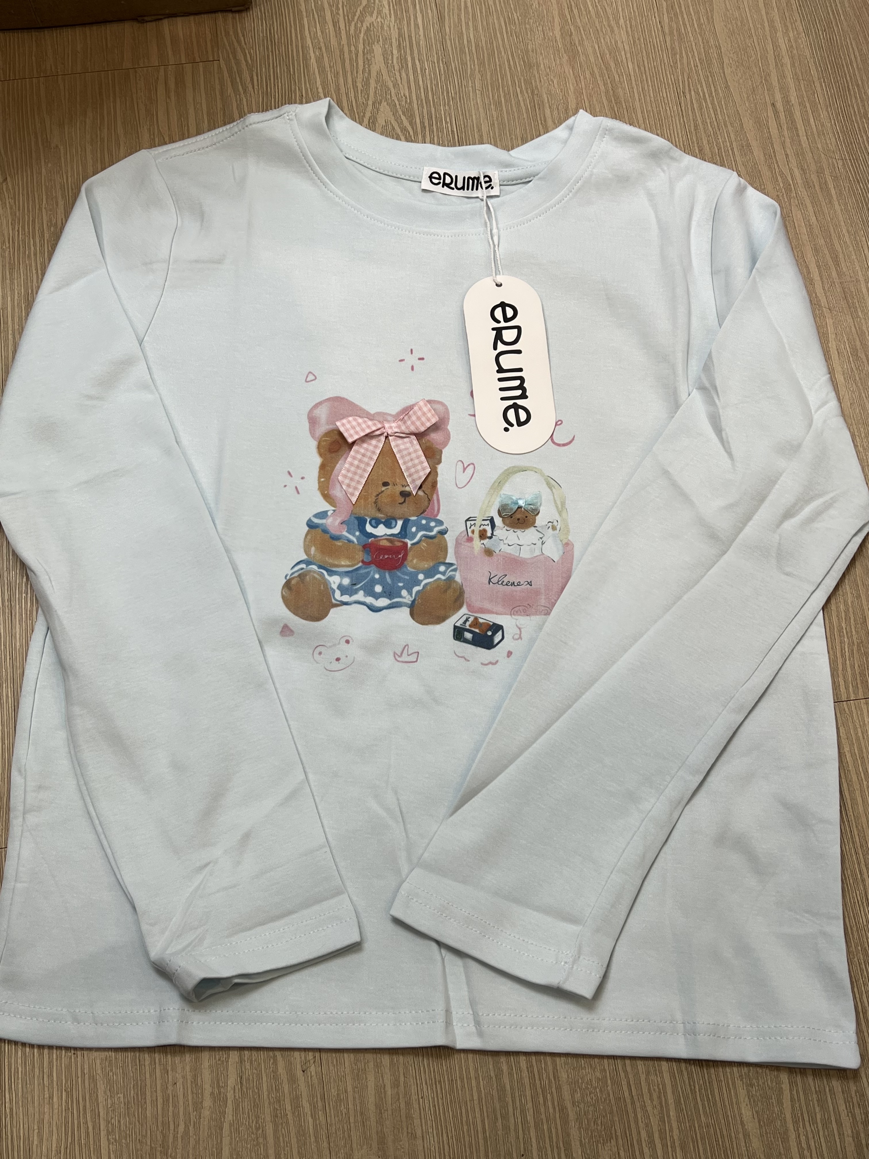 L263. LONGTEE (THICK) BLUE BEAR