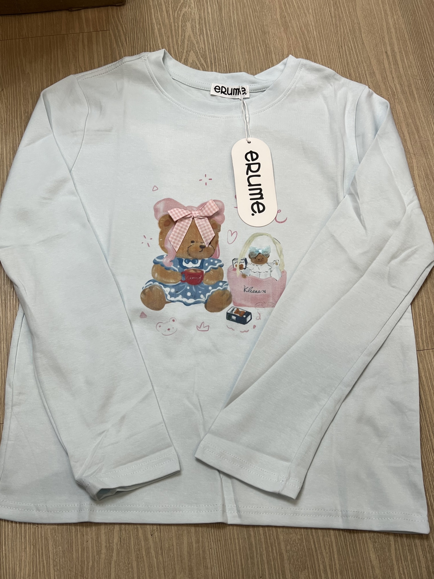 L263. LONGTEE (THICK) BLUE BEAR