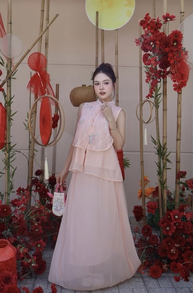 A418. SET VAY TRUNG HOA HONG