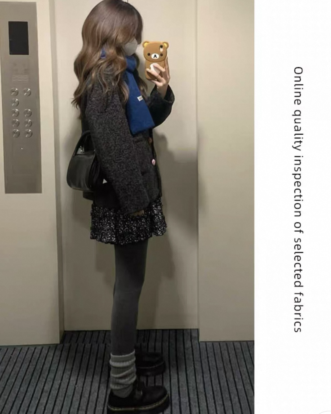 5388. DARK GRAY LONG BOTTOM