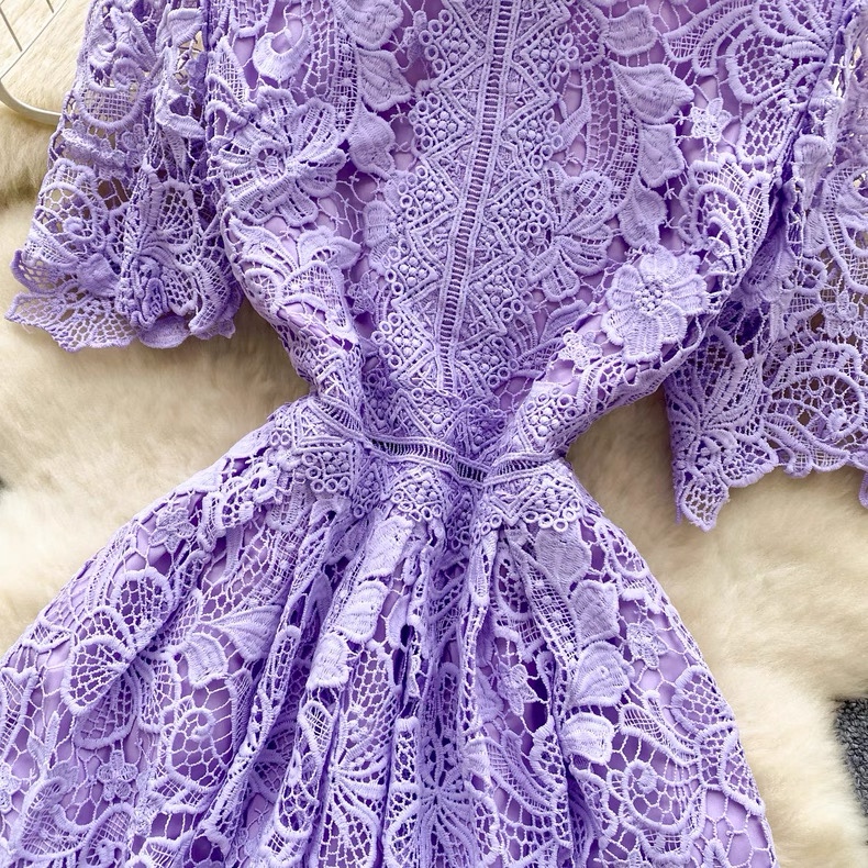 7860. PURPLE LONG DRESS