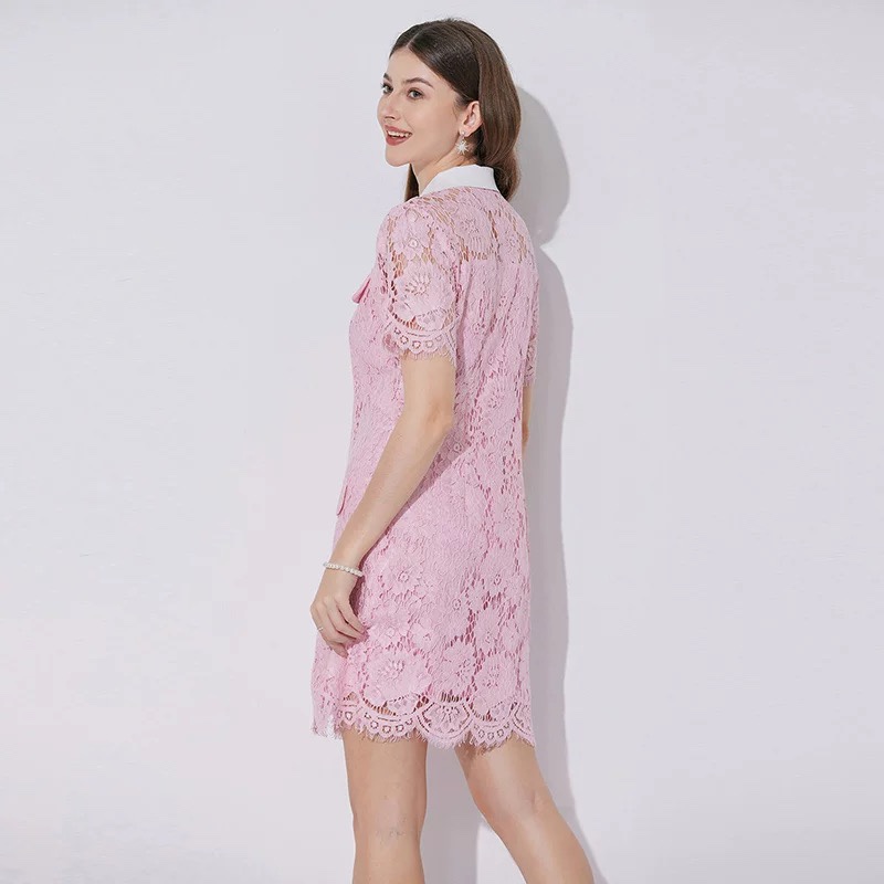7759. PINK SHORT DRESS