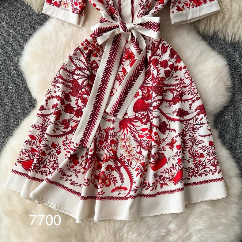 7700. RED DRESS (exclusive)