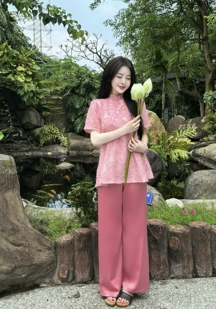 A387. SET AO BABA HOA HONG